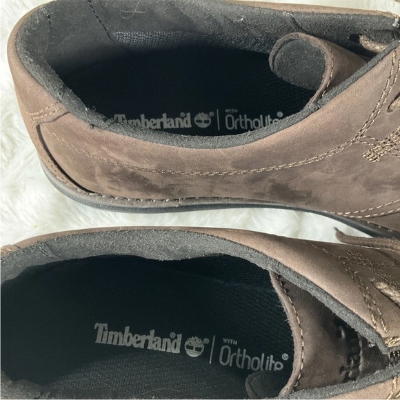 Timberland Shoes Mens Size 11 Ortholite Oxord A14F4 Brown Leather Casual Lace Up - Picture 5 of 10